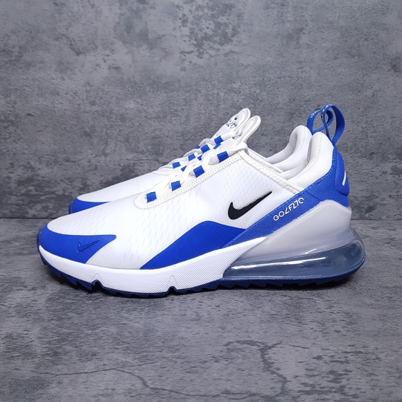 Nike Other - NIKE Air Max 270 Spikeless Golf Shoes Mens 11.5 White Racer Blue CK6483-106 Nby‎